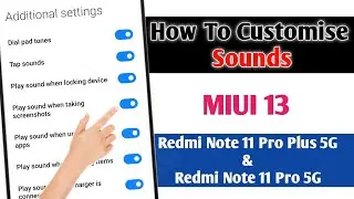 Redmi Note 11 Pro/ Pro Plus: Customise Sound Setting| MIUI 13 Tips And Tricks by Tech खबर
