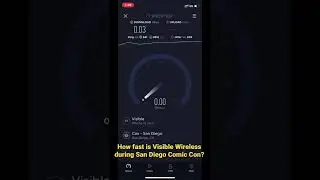 How fast is Visible Wireless during San Diego Comic Con 2022? It's slow 🤦&zwj;♂️
