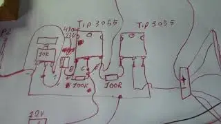 amplificador com tip 3055