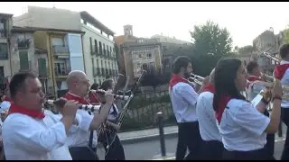 Gaiteros de Estella. Fiestas de Estella, 2025. Dianas para banda y gaita