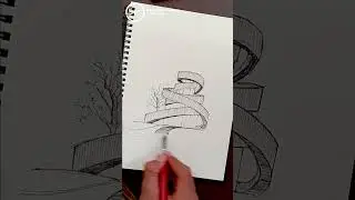 Architectural Sketching | Ribbon chapel | Quick Sketch Tutorial