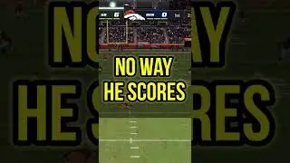 Can't believe I scored on this play