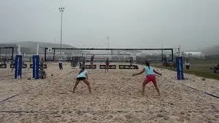 BVCA GCVA Open 3v3 December 6th and 7th Tournament- Blue tank, Black shorts-Teal shirt, Black shorts