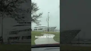 Tillman Fertitta&rsquo;s Yacht The Boardwalk has arrived .#yacht #galveston #ship