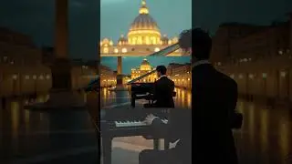Piano Nomad in Vatican City | St. Peter's Basilica  #shots #piano #music #relaxing #ai #travel
