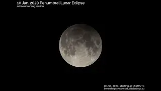 10 Jan. 2020 penumbral lunar eclipse: online observation