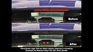 Crux Moto Third Brake Light Tint install for 2020 + Subaru Outback & 2024 + Subaru Impreza Crosstrek