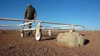 Lorenz LPX2 Metal Detector mobile frame coil test