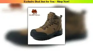 Today Only GOLDEN CAMEL Waterproof Hiking Shoes Outdoor High-top Tactical Military Boots Anti-Slip&bull;