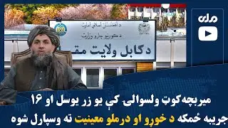 میربچه‌کوټ ولسوالۍ کې یو زر یوسل او ۱۶ جریبه ځمکه د خوړو او درملو معینیت ته وسپارل شوه