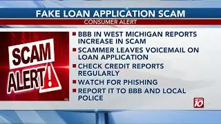 Warning issued to Michiganders involving fake loan applications