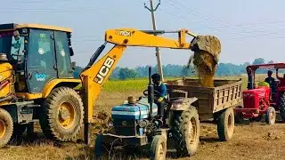 Jcb3dx Other Village Loading Mud Backhoe 2Trolly Mahindra and Sonalika Eicher Tractor 