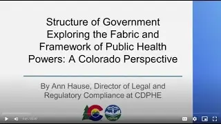 Structure of Government: A Colorado Perspective