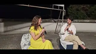 Luca Verdone, Isabella Briganti e Luigi Di Capua presentati in TV da Emanuela Petroni - Cantalupo