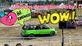 Minivan Demolition derby in Abbotsford b c