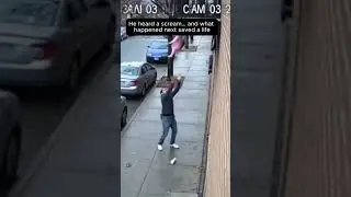 Miraculous rescue of a falling child by a passerby @Reallifelivee #children #fall #rescue #heroic