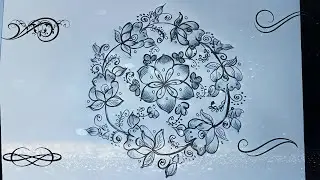 Simple flower 🌺 🌺 Rangoli designs drawing 