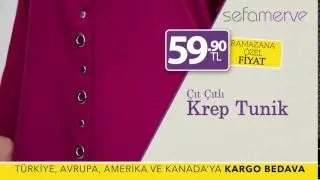 Sefamerve &Ccedil;ıt&ccedil;ıtlı Krep Tunik