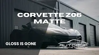 Matte Paint Protection Film on Corvette Z06 &ndash; Full Transformation