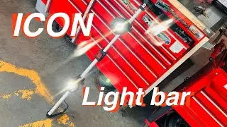 ICON 58990 Rechargeable LED Light Bar Review | Harbor Freight Shop Light Test