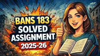 IGNOU BANS-183 (पर्यटन मानवविज्ञान) Handwritten Assignment 2025-26 | PDF Download