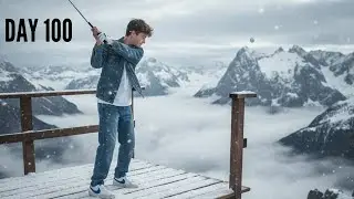 insane ice golf hole in one