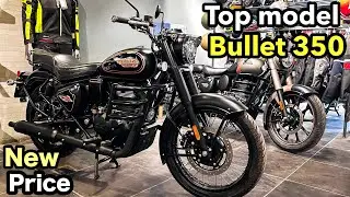 2026 New Bullet 350 Top Model Black Gold price features all details #bullet350  #royalenfieldbikes 