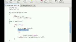 Java Applet Tutorial #11 Digital Clock Applet