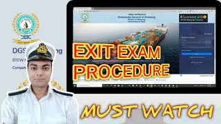 DG SHIPPING EXIT EXAM STEP BY STEP PROCEDURE!!