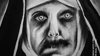 Drawing Valak Pencil Timelapse Drawing Horror Scary Nun