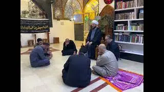 مجلس تعزية مبارك في مقام الامام المهدي(عج) في مدينة الحلة وهو من اقدم المقامات  الدينية في العراق