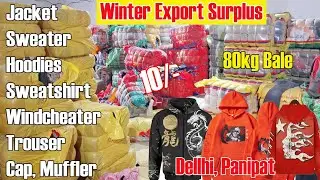 10/- 30/- Export Surplus Panipat, Jacket Sweater Hoodies Sweatshirt Windcheater Trouser Cap, Muffler