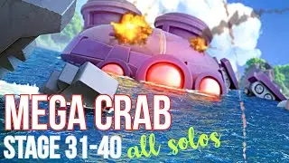 MEGA CRAB all solos 👌🏼 STAGES 31/32/33/34/35/36/37/38/39/40 - attack strategy/gameplay // BOOM BEACH