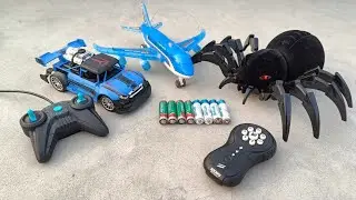 Smoke Spray Rc Spider 🕷️ and Rc Airplane unboxing, Remote Control racing car