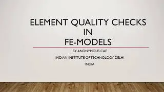 Element Quality Check | FE Mesh Quality| Hypermesh |