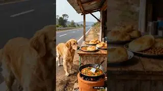 Poor dog stole food for homeless grandmother #Dog #Shorts