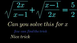 1% can identify the trick , Can you solve this. Fastest way to solve. GCSE mathematics grade 10 math