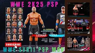 Hacked* WWE 2K25 PSP ANDROID SVR11 PSP MOD, HACKED ROSTER SELECTION, WWE 2K25 PPSSPP ISO