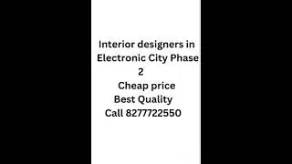 Interior Designers in Electronic City Phase 2 at cheap price
