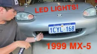 1999 MIATA LED LIGHTS AND TOW STRAP INSTALLATION
