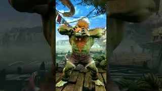 SF2 против SF6 Бланка Идеальная победная поза нокаутом