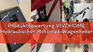 Produktbewertung VIVOHOME Hydraulischer Motorrad-Wagenheber Motorradhebeb&uuml;hne bis zu 160kg mit Fu&szlig;be