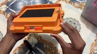 easy way how to open solar flood light front glass cover 👍