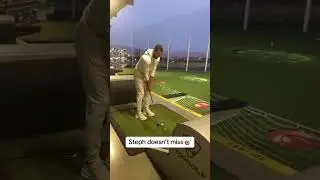 Steph Curry had to show off the golf skills ⛳️ #shorts