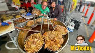 Pig Nose Taco + Meat Quesadilla Greatest MEXICAN STREET FOOD in Los Angeles!!