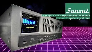 Sansui SE-9 Vintage Stereo Auto Computerized Analogue Equalizer Demo