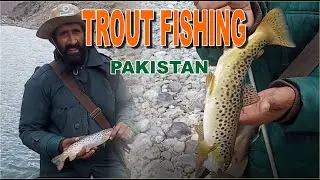 Trout Fishing in Lakes | Fly Fishing for brown trout in Astore Pakistan