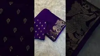 New Arrival*Pure Russian dola silk saree with rich pally Weaving Jacquard Saree*Rate:1199/-#trending