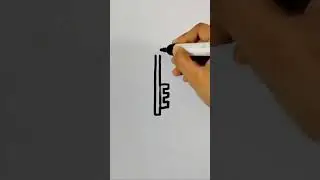 how to draw key easy tricks#youtubeshorts #easydrawing #drawing #youtubevirals #satisfyingdrawing
