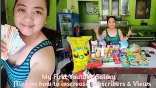 My First Youtube Salary | Tips on how to increase subscriber & Views